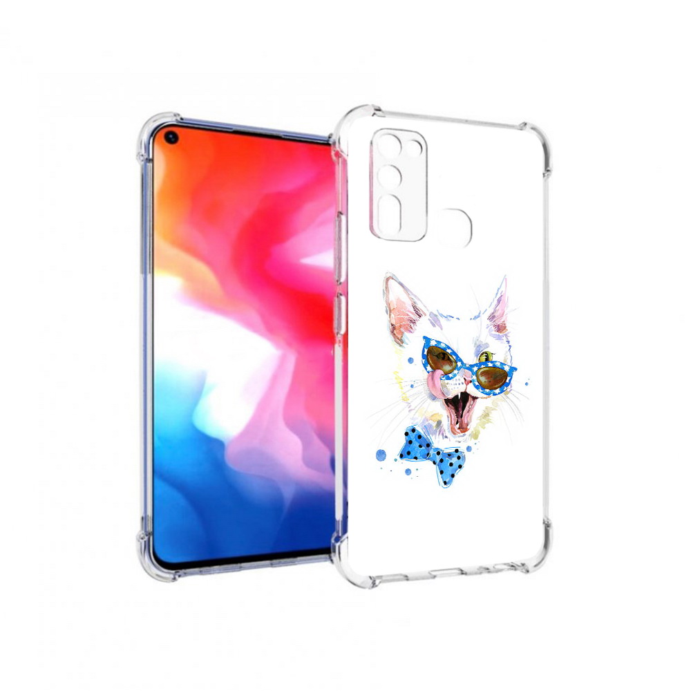

Чехол MyPads Tocco для Vivo Y50 белый кот (PT226982.418.229), Прозрачный, Tocco