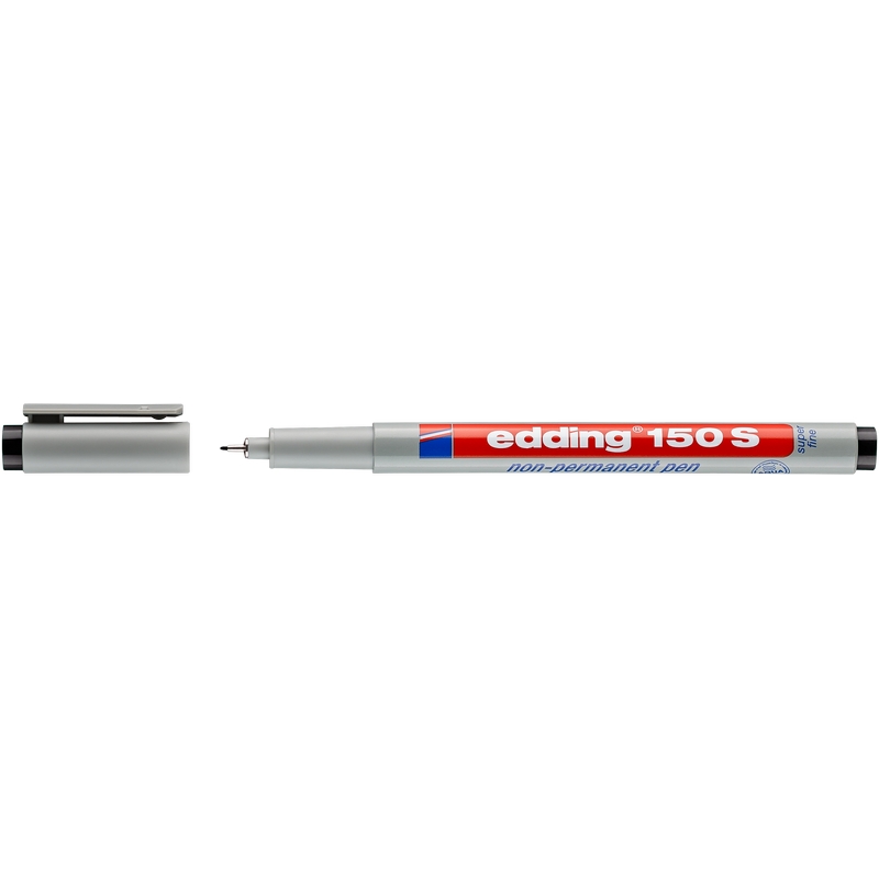 

Маркер для глянц.поверх. EDDING E-150/1 S черный 0,3мм стираемый, (2шт.)