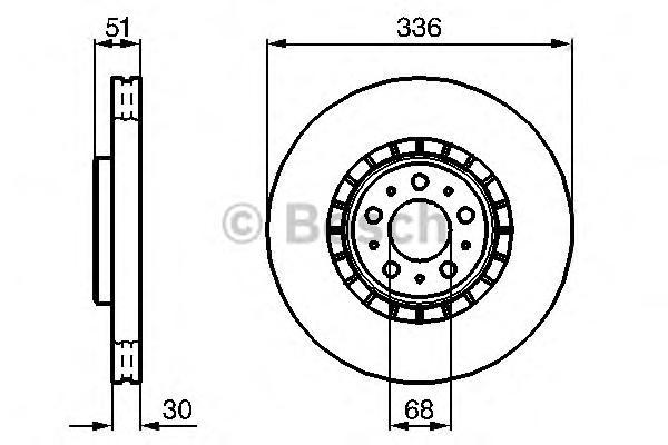 

Диск Торм Передн Volvo Xc90 Bosch 0986479202