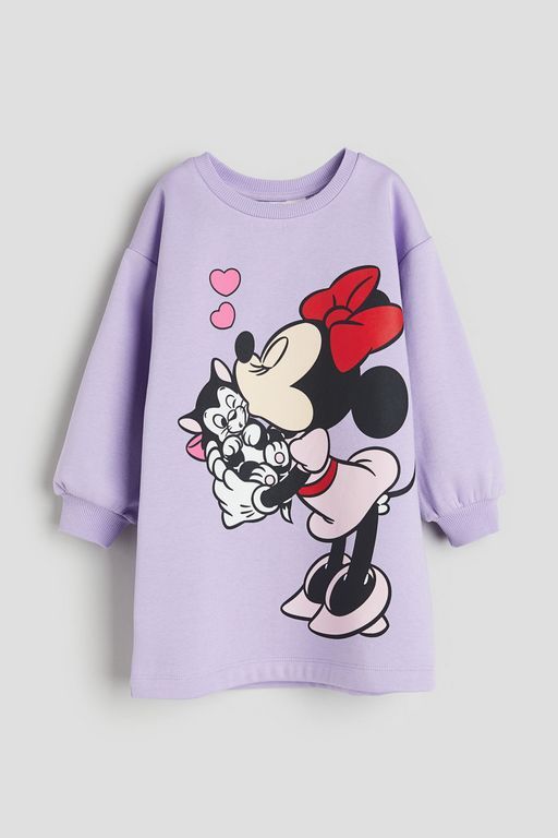 

Платье детское H&M 1079179, Светло-фиолетовый, Минни Маус, 122, Розовый, 1079179