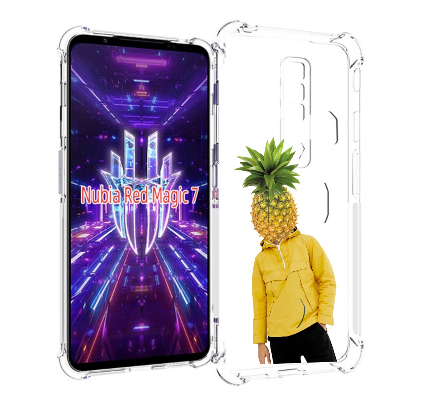 

Чехол MyPads ананасовая-голова для ZTE Nubia Red Magic 7, Прозрачный, Tocco