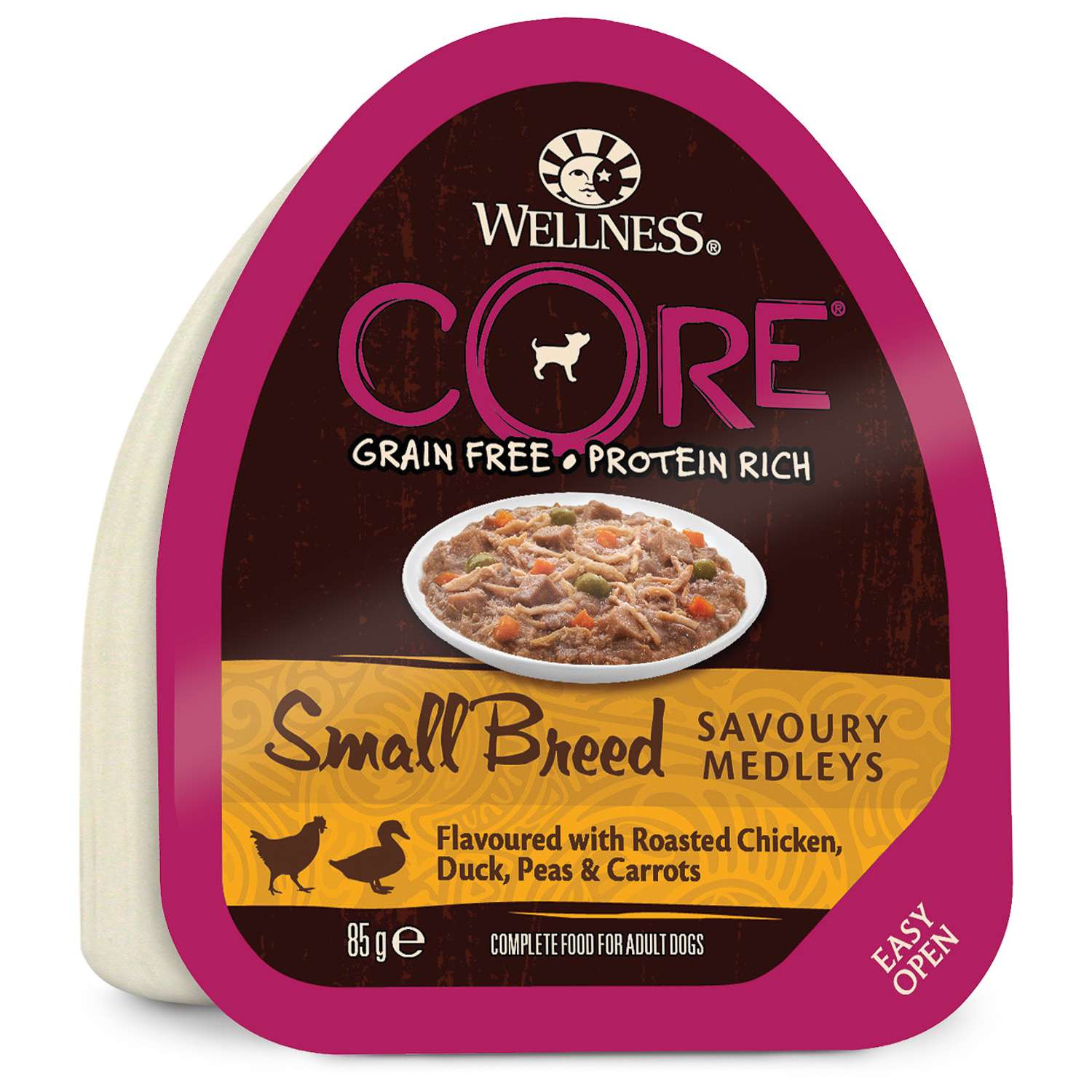 Консервы для собак Core Dog с курицей, уткой, горохом и морковью, 12шт по 85г