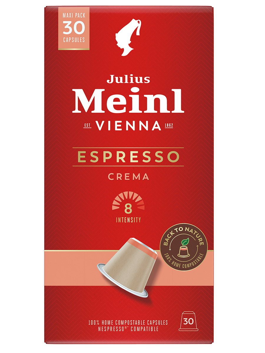 Кофе в капсулах Julius Meinl Эспрессо Крема Био, 30 шт