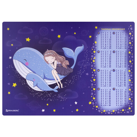 

Настольное покрытие BRAUBERG, А3+, пластик, 46x33 см, Ocean dream, 270400, 3шт, Фиолетовый