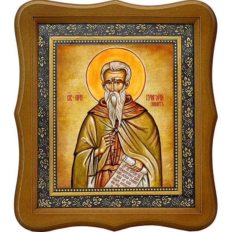 

Григорий Синаит преподобный. Икона на холсте.