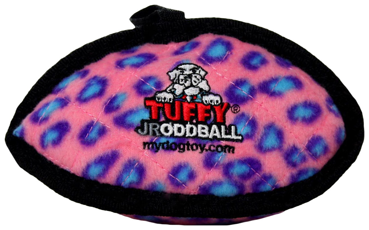 фото Игрушка для собак tuffy торпеда малая, розовый леопард