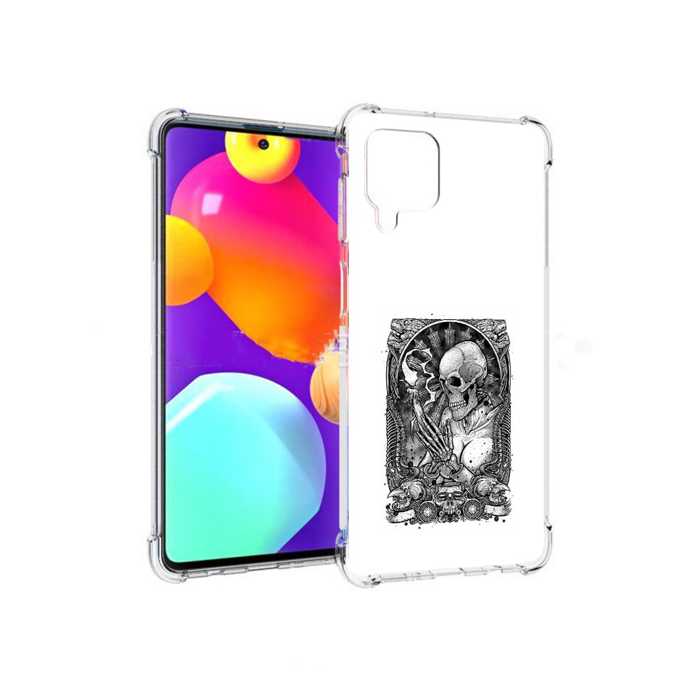 

Чехол MyPads Tocco для Samsung Galaxy M62 девушка скелет (PT158430.541.316), Прозрачный, Tocco