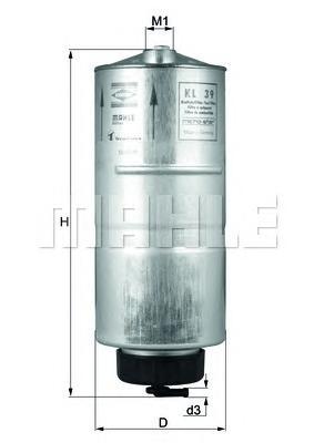 

Фильтр Топливный Mahle/Knecht kl39