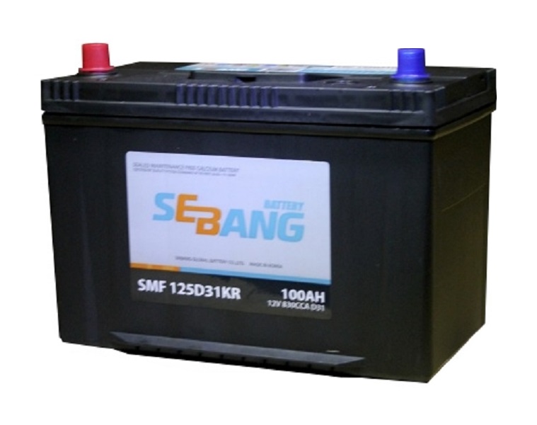 Аккумулятор SEBANG SMF 100 А/ч прямая L+ EN 830A 306x173x225 SMF 125D31KR SMF 125D31KR