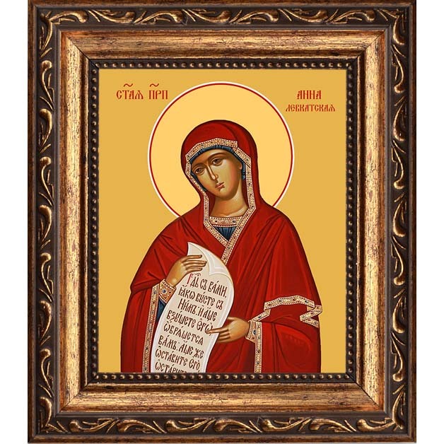 

Анна Левкатская преподобная. Икона на холсте.