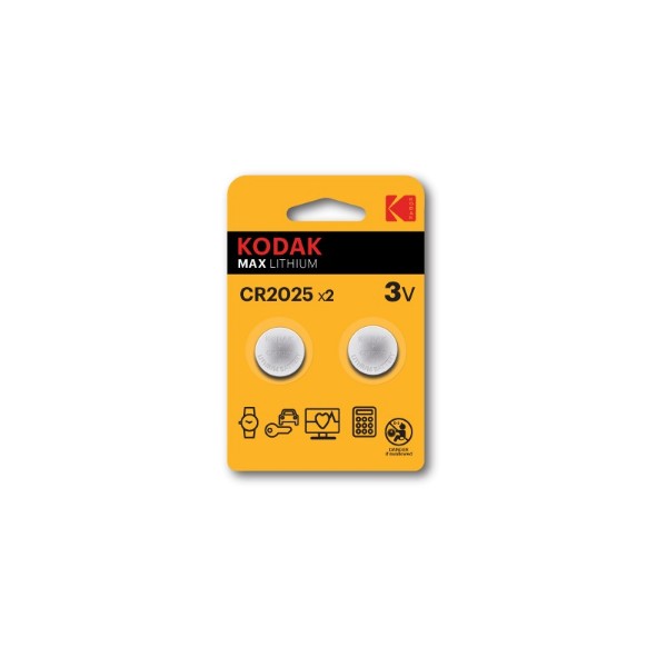 

Батарейка Kodak Max Lithium CR2025-2BL