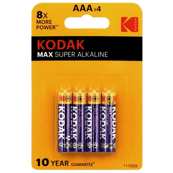 Батарейки Kodak Max ААА 4 шт