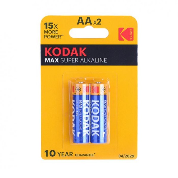 

Батарейки Kodak Max Alkaline LR6-2BL AА 2 шт