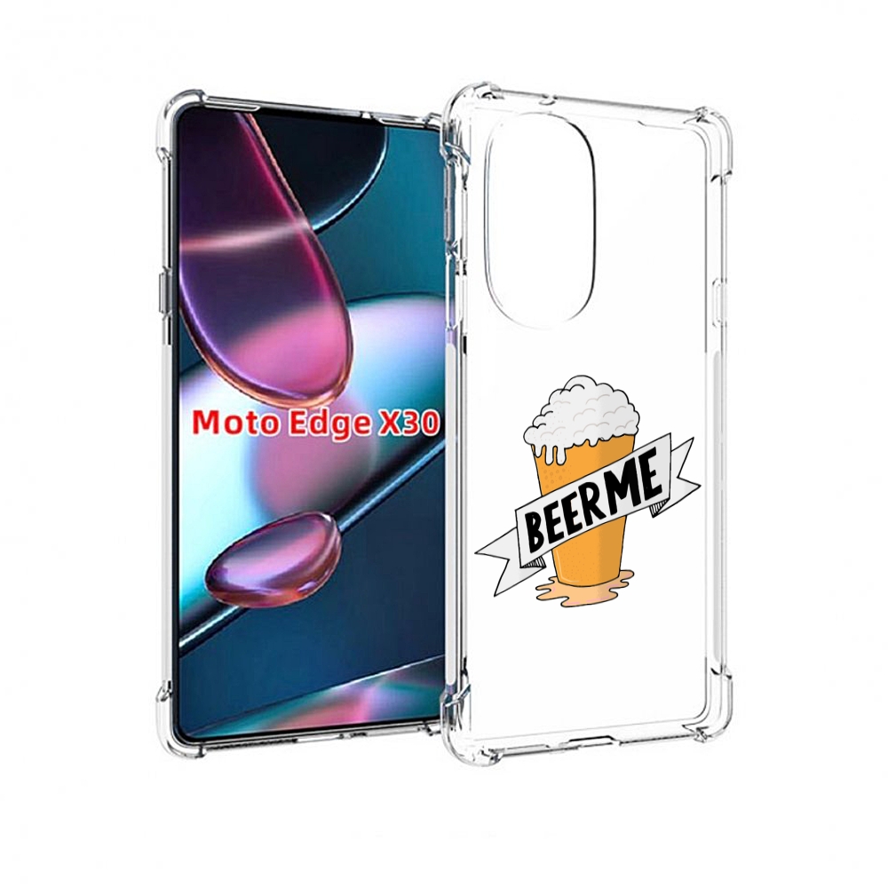

Чехол MyPads Beer-me для Motorola Moto Edge X30, Прозрачный, Tocco