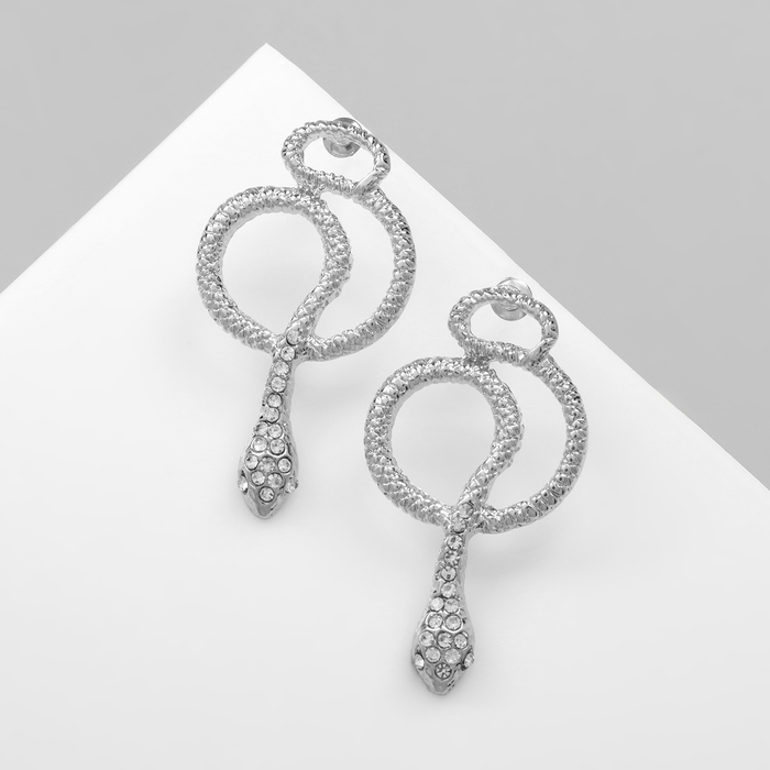 

Серьги из бижутерного сплава Queen fair 10478893, стразы, 10478893
