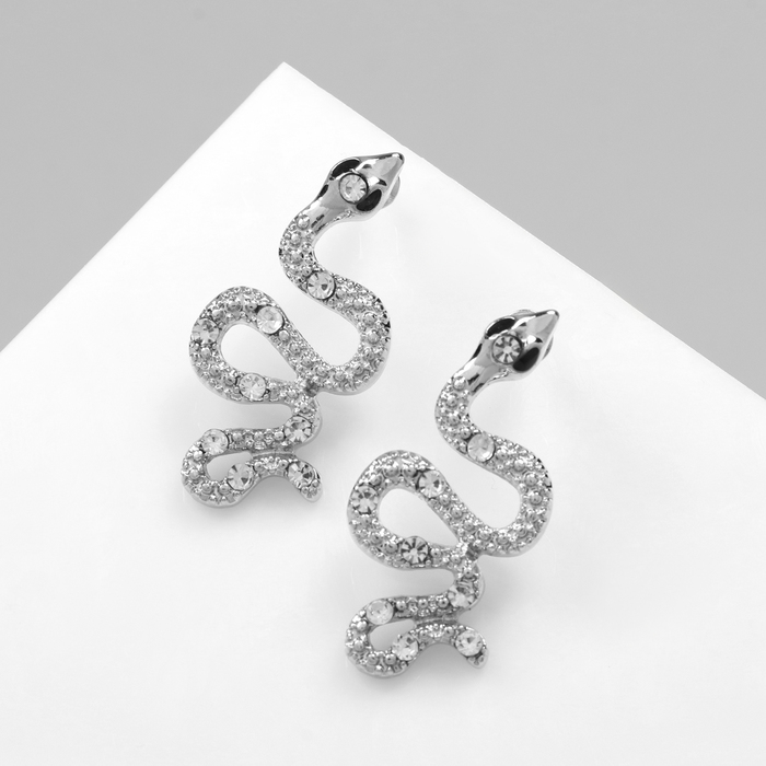 

Серьги из бижутерного сплава Queen fair 10478897, стразы, 10478897