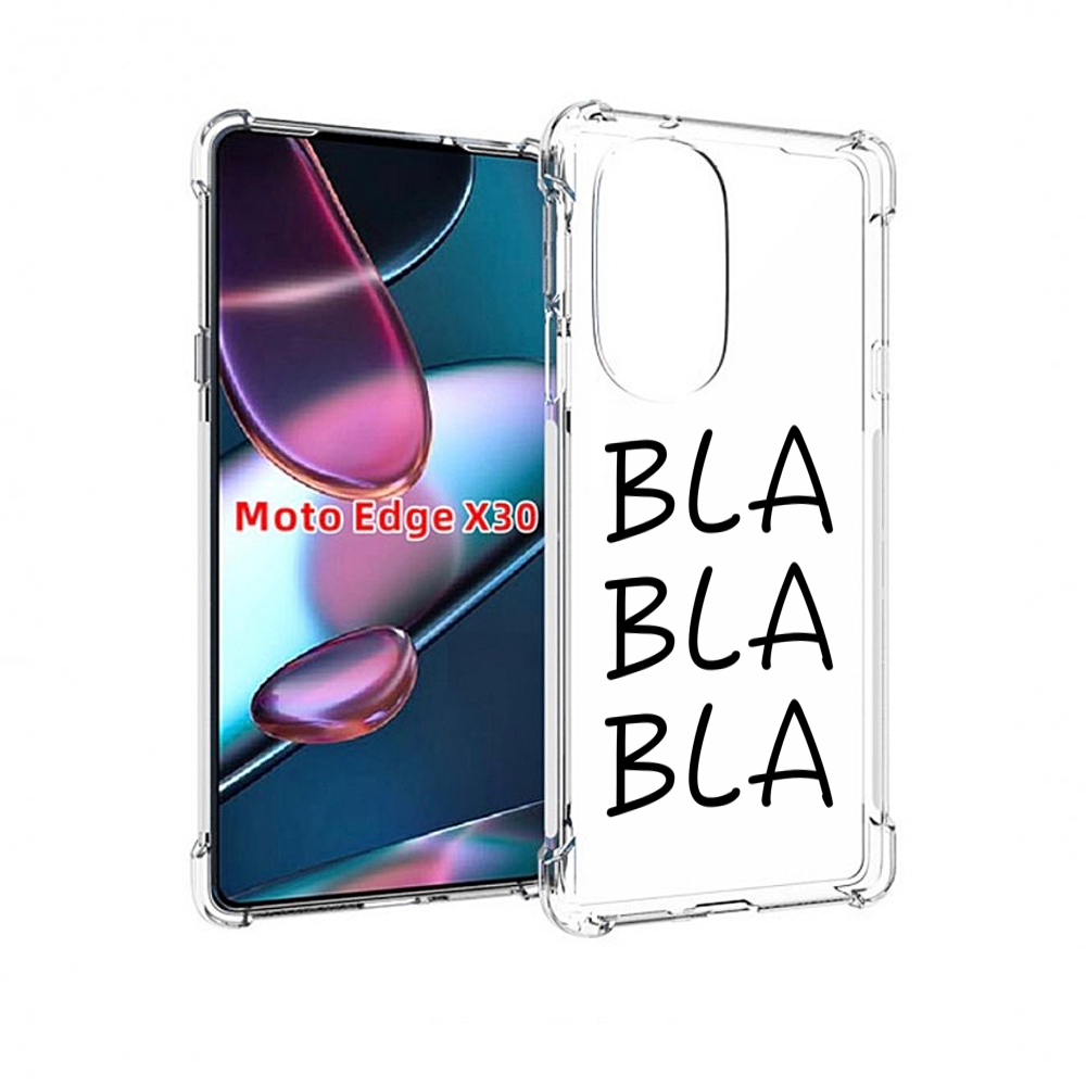 

Чехол MyPads Bla-Bla для Motorola Moto Edge X30, Прозрачный, Tocco
