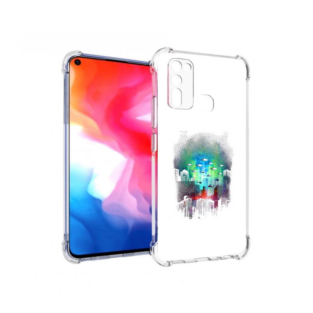 

Чехол MyPads Tocco для Vivo Y50 город в свечении (PT226982.418.296), Прозрачный, Tocco