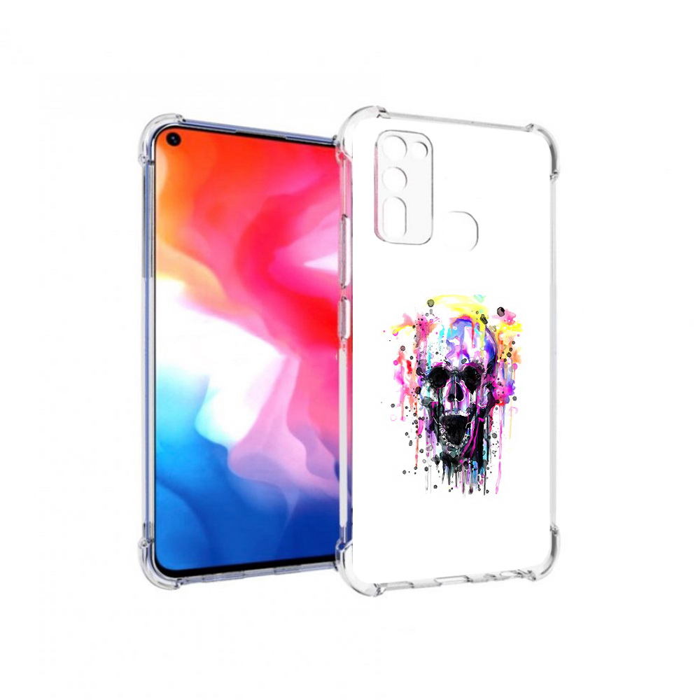 

Чехол MyPads Tocco для Vivo Y50 граффити череп (PT226982.418.298), Прозрачный, Tocco