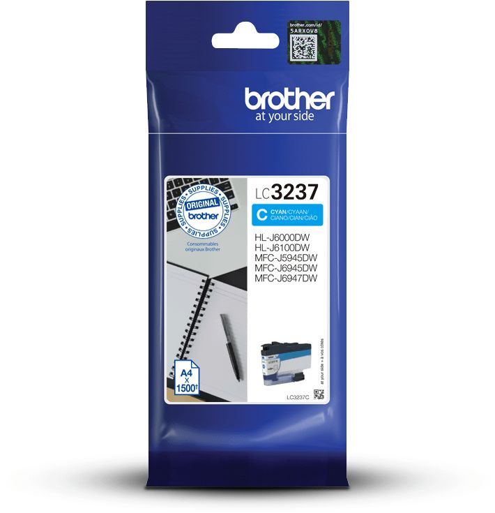 Картридж для струйного принтера Brother 1641306 Blue, оригинальный 600012640389 голубой