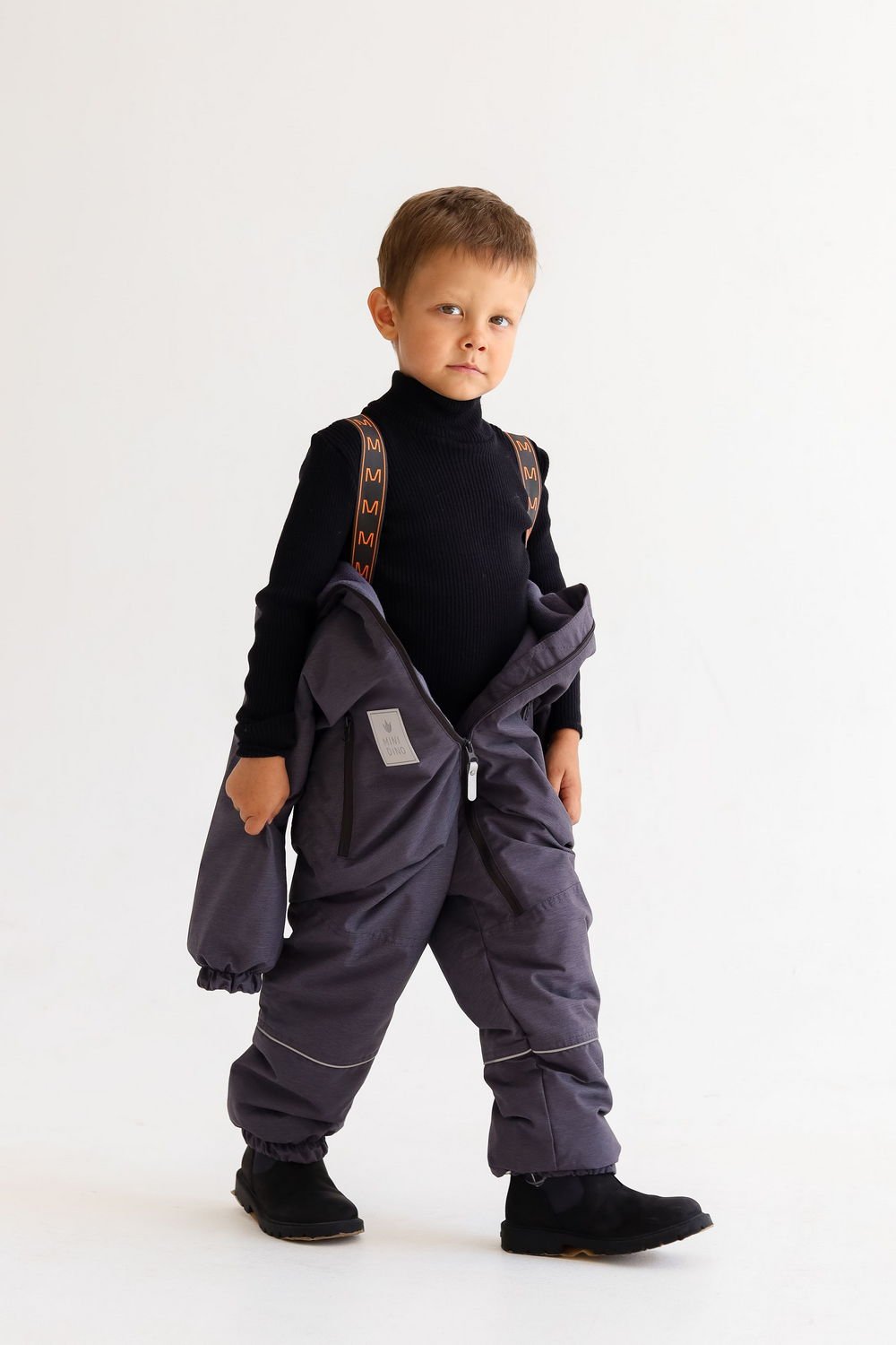

Комбинезон детский Minidino B-KOM-005, графит, 116, Серый, B-KOM-005