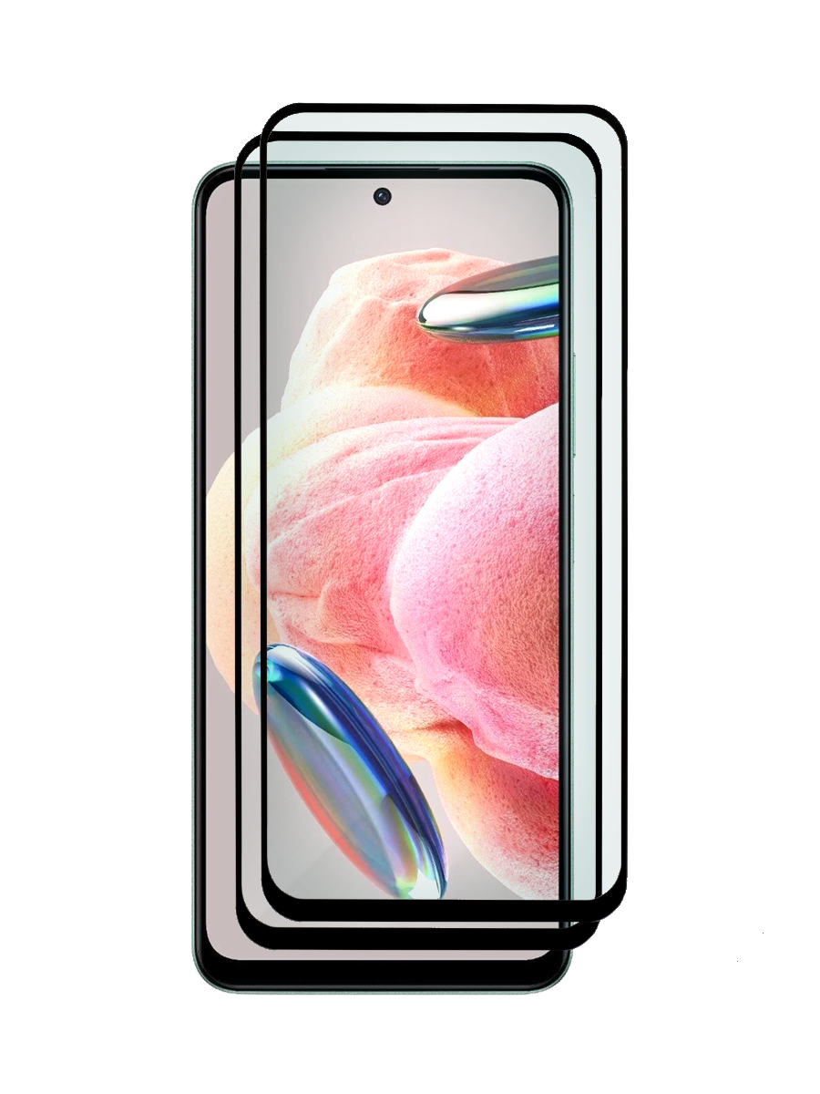 

Комплект 2 ШТ защитное стекло для Xiaomi Redmi Note 12 4G/5G, Poco X5 5G с рамкой, ZTG-5D-XMI-NOT12-BLK