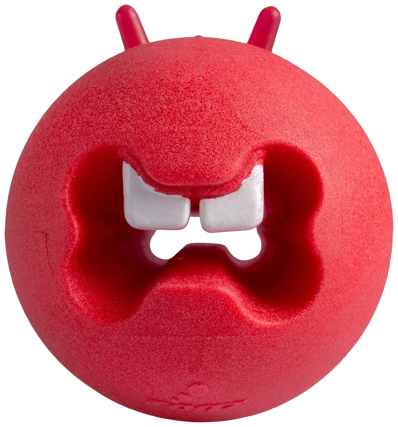 Игрушка для собак Rogz Fred Treat Ball мяч для лакомств массажный, красная, 6,4 см