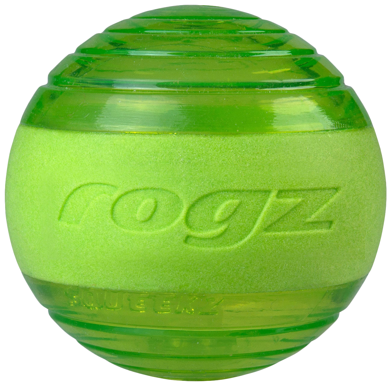 Игрушка для собак Rogz Squeekz мяч с пищалкой, лаймовая