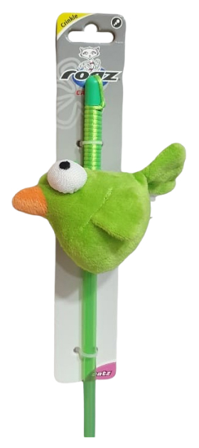 

Игрушка для кошек Rogz Catnip Bird Wand CTT01-L дразнилка птичка с кошачьей мятой лаймовая, Игрушка-дразнилка для кошек Rogz Catnip Bird Wand плюшевая птичка с кошачьей мятой, лаймовая CTT01-L (1 шт)