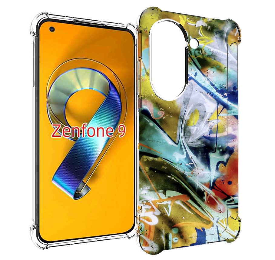 

Чехол MyPads граффити-хаос для Asus Zenfone 9 (AI2202), Прозрачный, Tocco