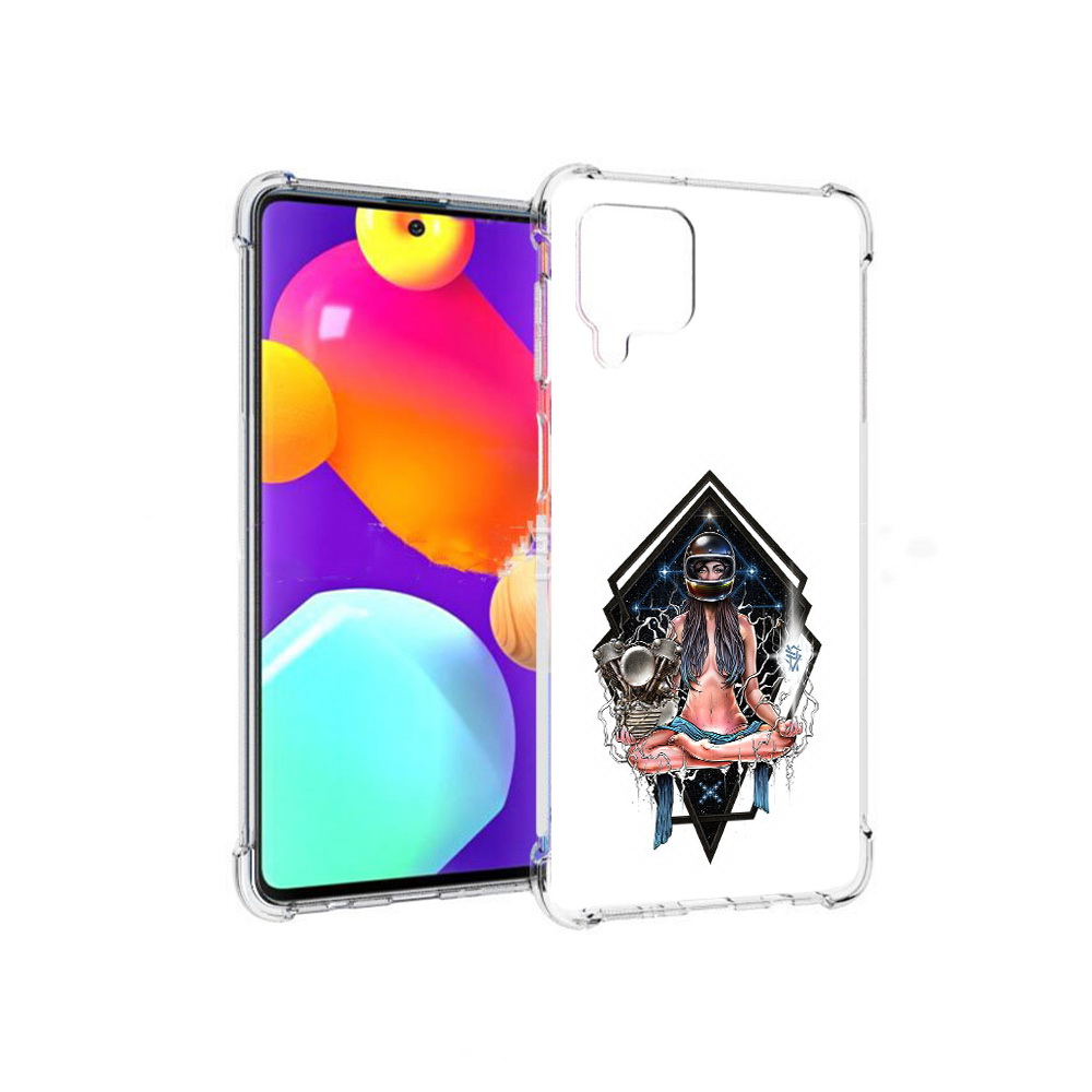 

Чехол MyPads Tocco для Samsung Galaxy M62 красивая девушка в шлеме (PT158430.541.406), Прозрачный, Tocco