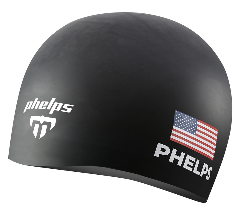 Шапочка для плавания Race 2021 Phelps black/white PH