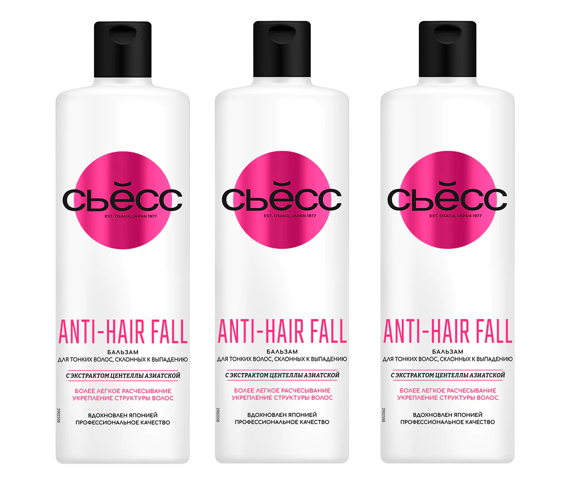 Бальзам Syoss ANTI-HAIR FALL 450 мл 3 шт