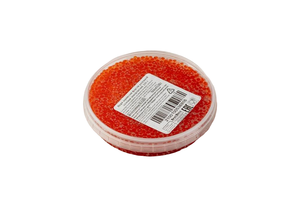 

Икра форели радужной красная ВкусВилл зернистая соленая замороженная 200 г