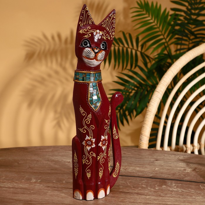 

Сувенир "Кошка" албезия 50 см, Indonesian style