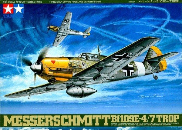 

Модель Tamiya 1/48 Messerschmitt Bf109 E-4/7 61063