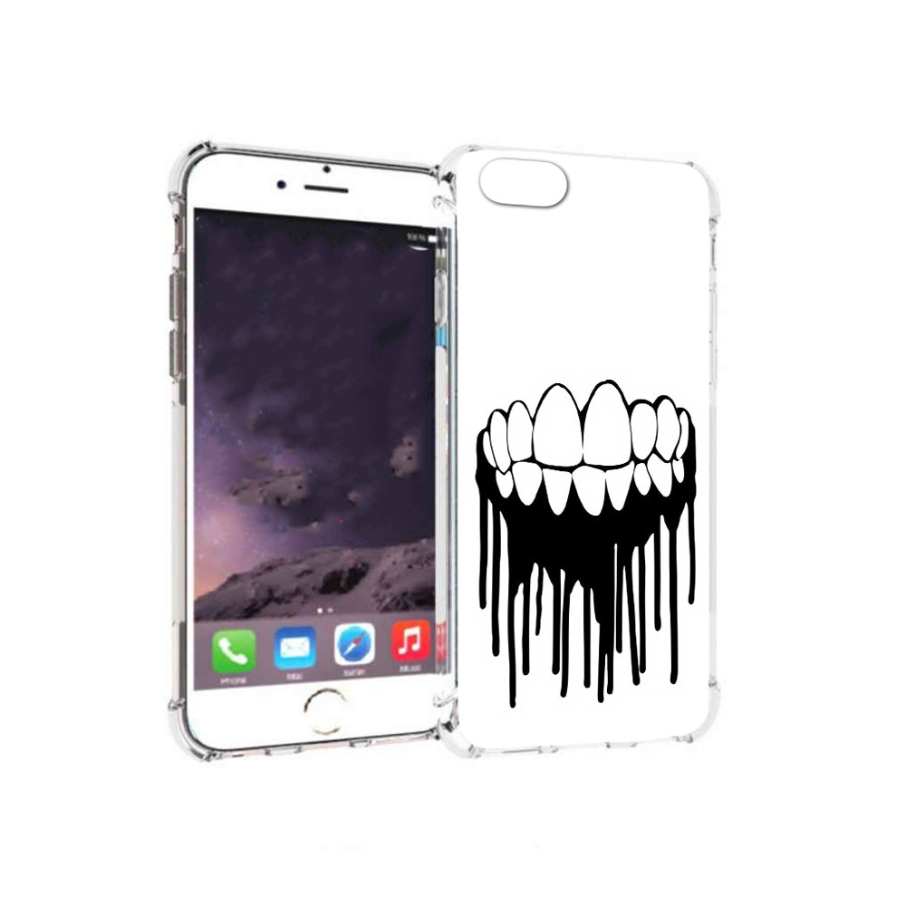 

Чехол MyPads Tocco для Apple iPhone 6 зубы (PT54043.605.372), Прозрачный, Tocco