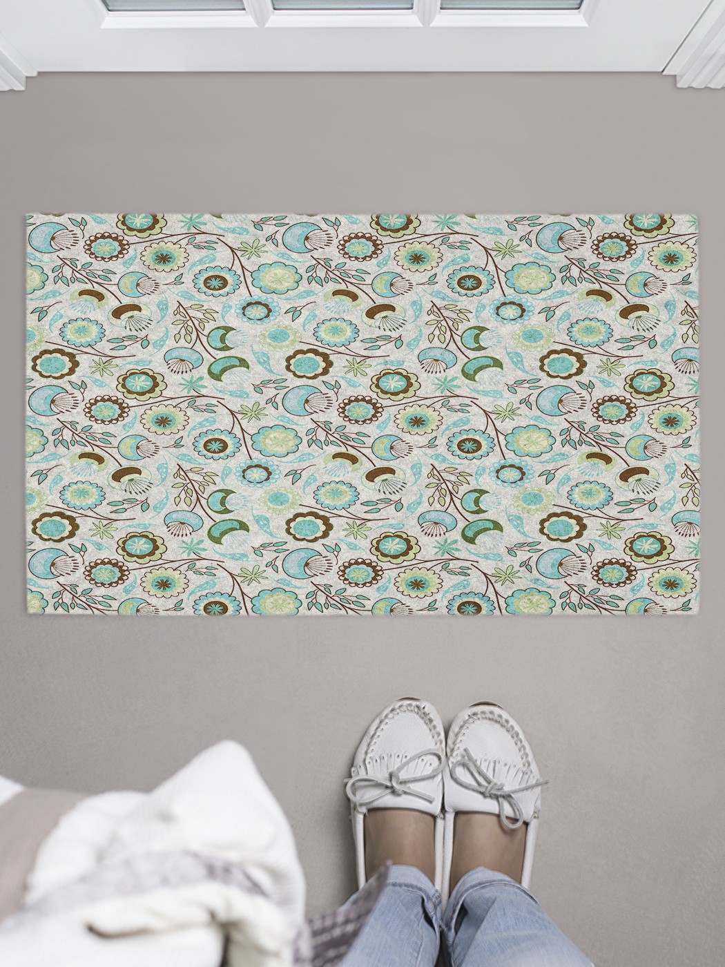 

Придверный коврик в прихожую для обуви, на резиновой основе, 75x45 см door_52463 JoyArty