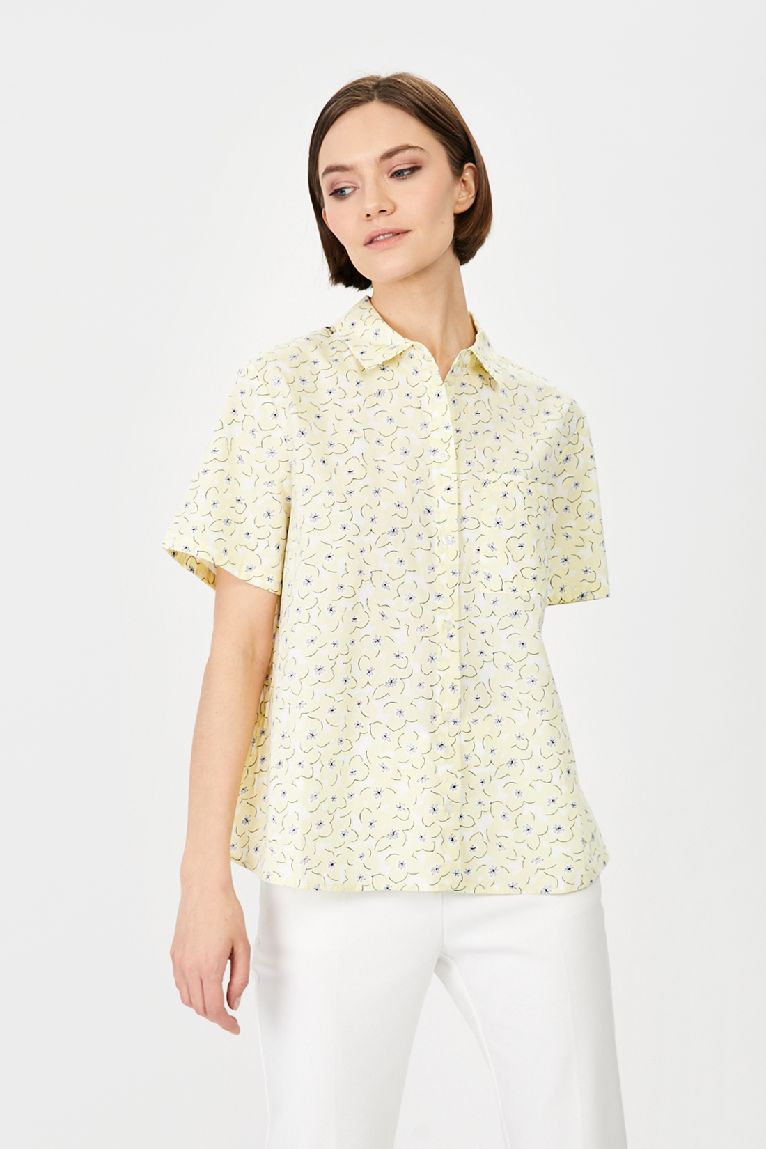 

Блуза женская Baon B191027 белая S, B191027