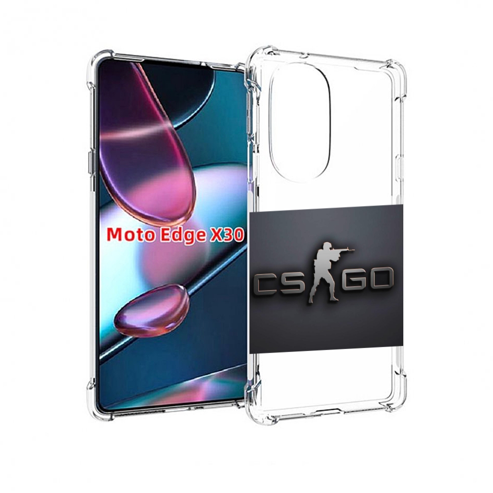 

Чехол MyPads CS go логотип мужской для Motorola Moto Edge X30, Прозрачный, Tocco