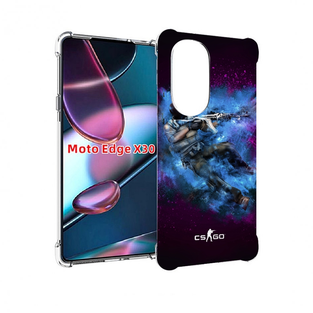 

Чехол MyPads CS-go-террорист для Motorola Moto Edge X30, Прозрачный, Tocco