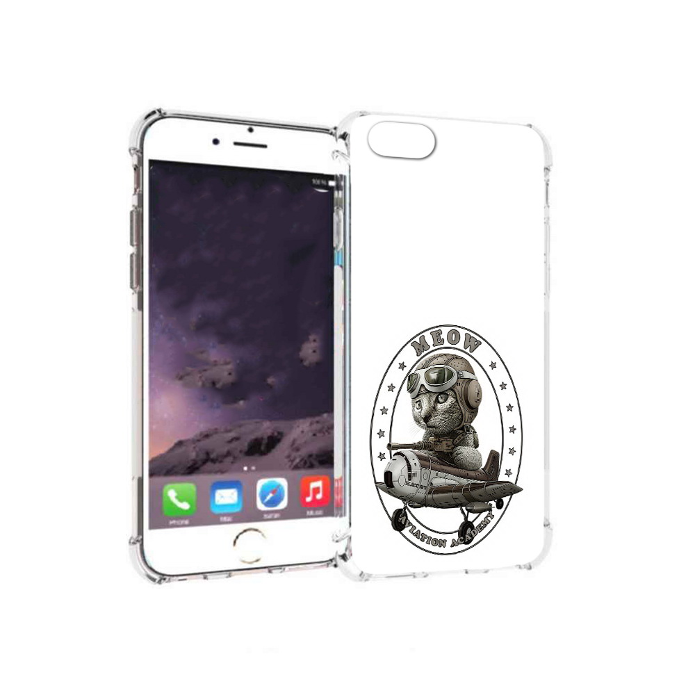

Чехол MyPads Tocco для Apple iPhone 6 кот в самолете (PT54043.605.395), Прозрачный, Tocco