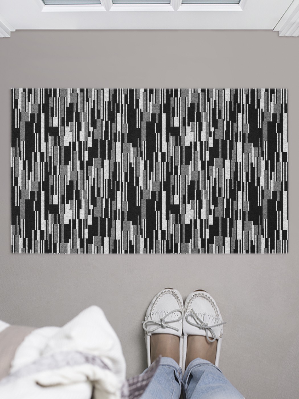 

Придверный коврик в прихожую для обуви, на резиновой основе, 75x45 см door_52525 JoyArty