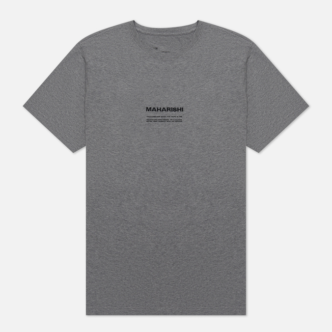 

Мужская футболка maharishi Miltype Crew Neck серый, Размер M, Miltype Crew Neck
