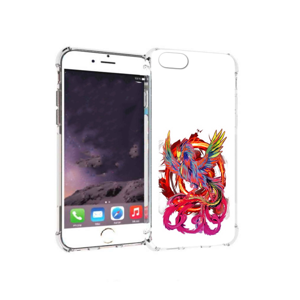 

Чехол MyPads Tocco для Apple iPhone 6 красочный феникс (PT54043.605.414), Прозрачный, Tocco