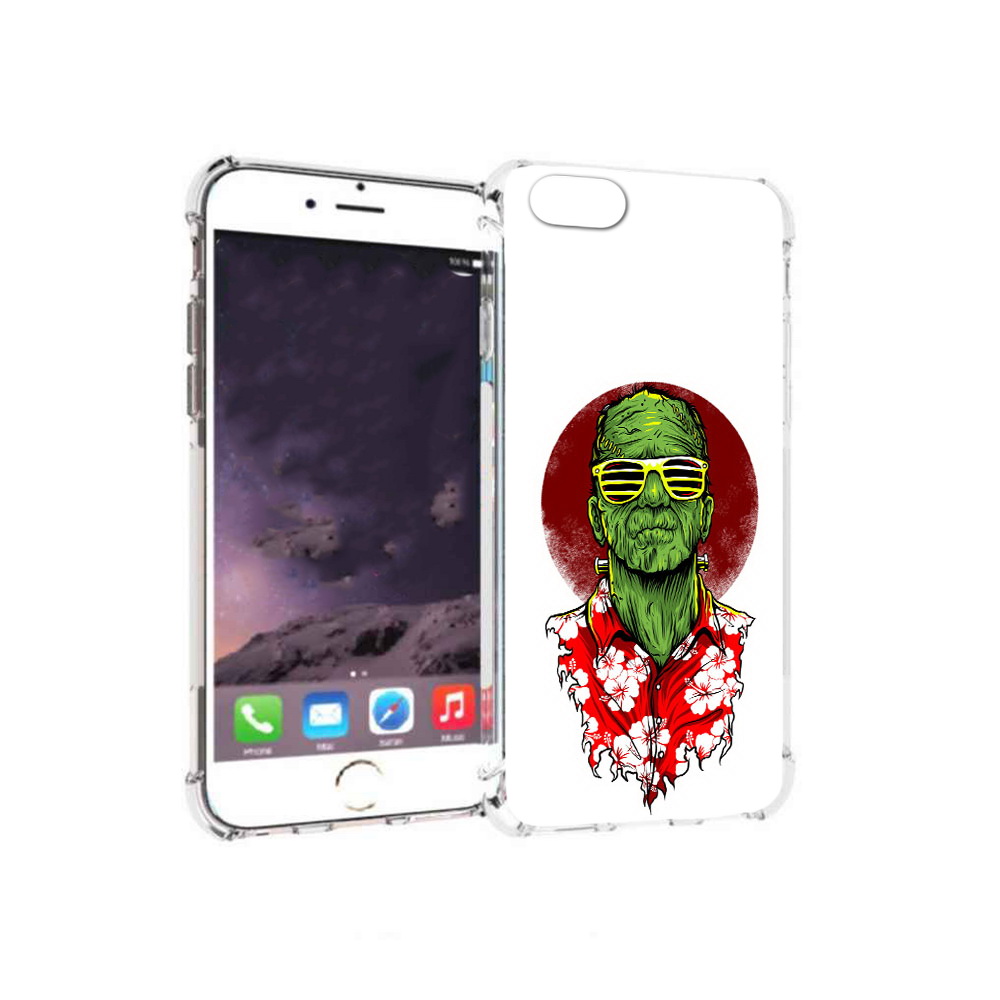 

Чехол MyPads Tocco для Apple iPhone 6 крутой зеленый мужчина в очках (PT54043.605.424), Прозрачный, Tocco