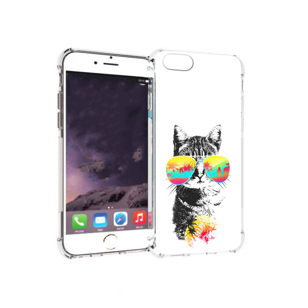 

Чехол MyPads Tocco для Apple iPhone 6 крутой кот (PT54043.605.425), Прозрачный, Tocco