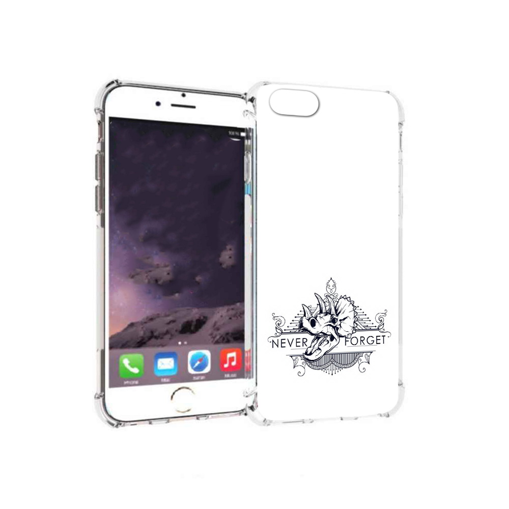 

Чехол MyPads Tocco для Apple iPhone 6 логотип носорога никогда не забуду (PT54043.605.445), Прозрачный, Tocco