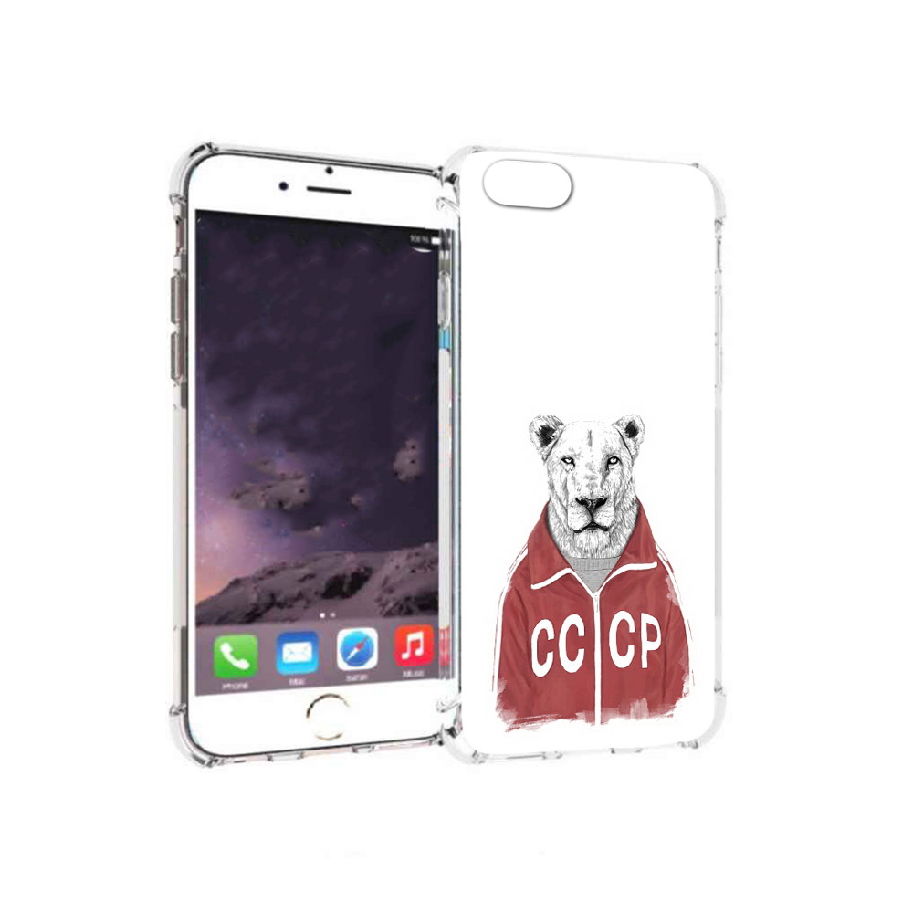 

Чехол MyPads Tocco для Apple iPhone 6 львица ссср (PT54043.605.450), Прозрачный, Tocco
