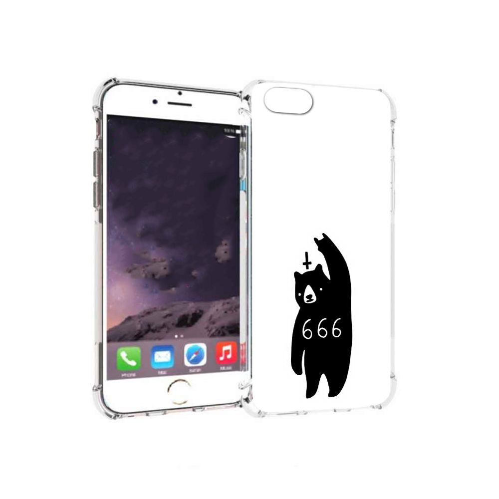 

Чехол MyPads Tocco для Apple iPhone 6 медведь 666 (PT54043.605.462), Прозрачный, Tocco